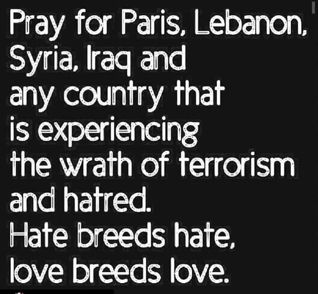 nicolettenicks's tweet photo. It's happening all over the world. Time to take our Media-lenses off and see the truth. #PrayForZeroTerrorism #Paris https://t.co/rIjst3qHtf