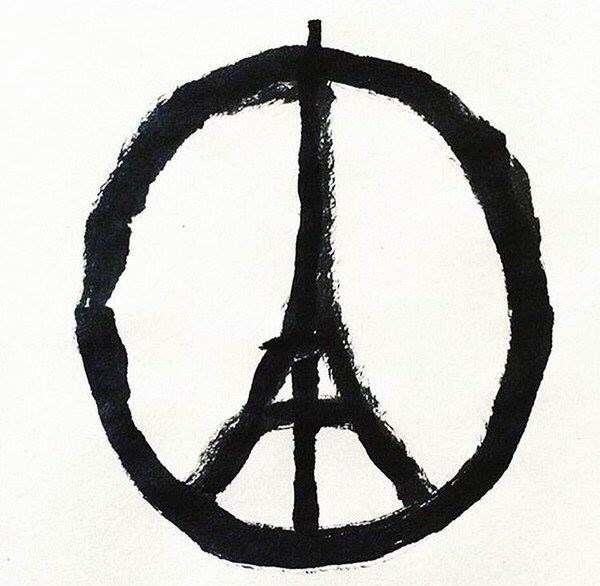locoscientist's tweet photo. #prayforparis @jean_jullien https://t.co/mjyBxUFF0W
