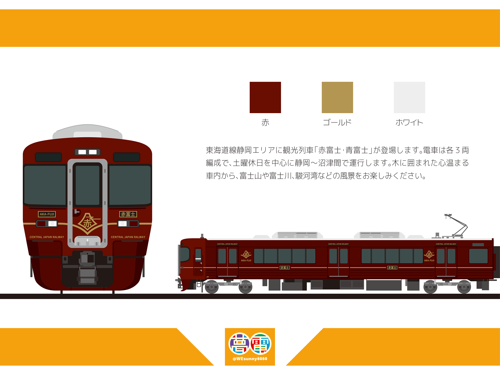 ハレ太くん 東海道線静岡エリア観光列車 赤富士 青富士 夢電 ゆめでん T Co Icy4cupw8i Twitter