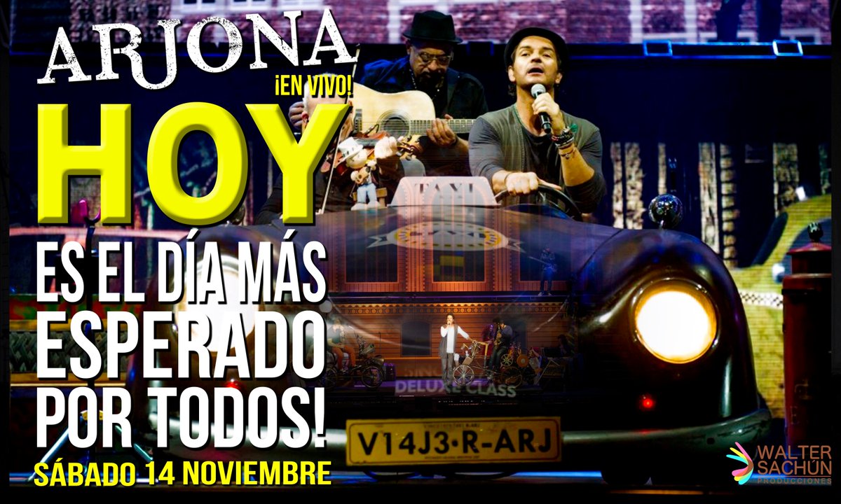 WalterSachunPro's tweet photo. ¡HOY ES EL GRAN DÍA! @Ricardo_Arjona @RadioCorazonPe @PanaldeArt3 @ArjonaperuFans @ClubRicArjoPERU @MetamorfosisMed https://t.co/hyCNFieHu3