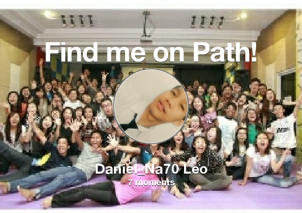 Find me on #Path now! Go to: path.com! #thepersonalnetwork