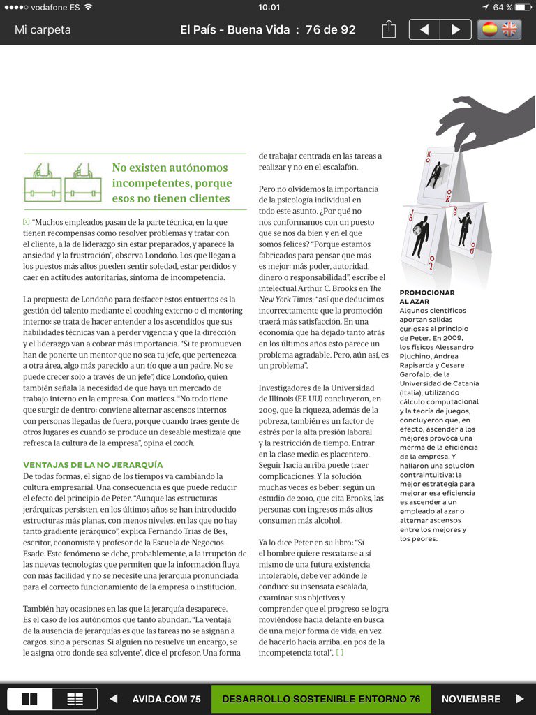 joancmarch's tweet image. Ascender no siempre es bueno o el principio de Peter: cuando a alguien un cargo le viene grande, puede hacer sufrir