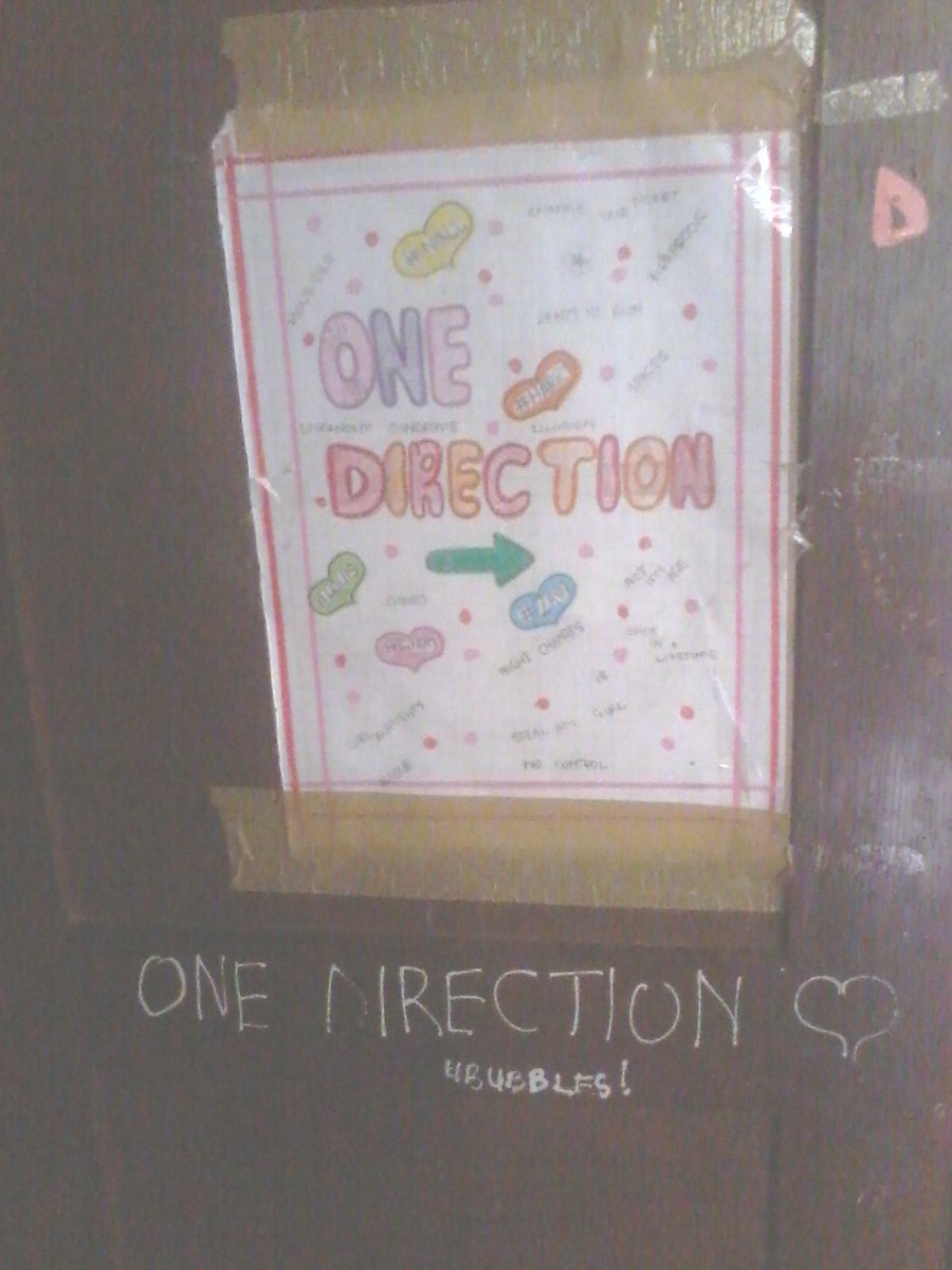 bubblemo98's tweet photo. Self made poster on my wardrobe door....I had a fight with mum because of this
#947Directioner
#CokeTop40SA https://t.co/7SrTChgwEi