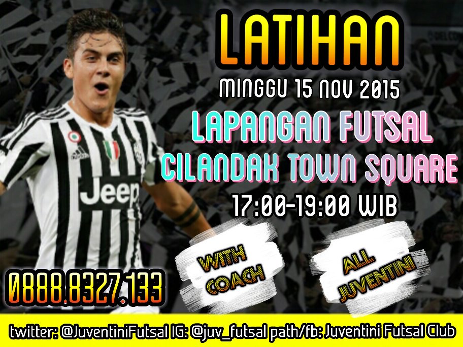 JuventiniFutsal's tweet photo. Besok sore futsalan, don porget @PogbaFamiglia @CN_Bianconeri @AmiciBianconeri @JuJurJKT @Juvenord @FutsalismeID https://t.co/bkTyIVWZQs