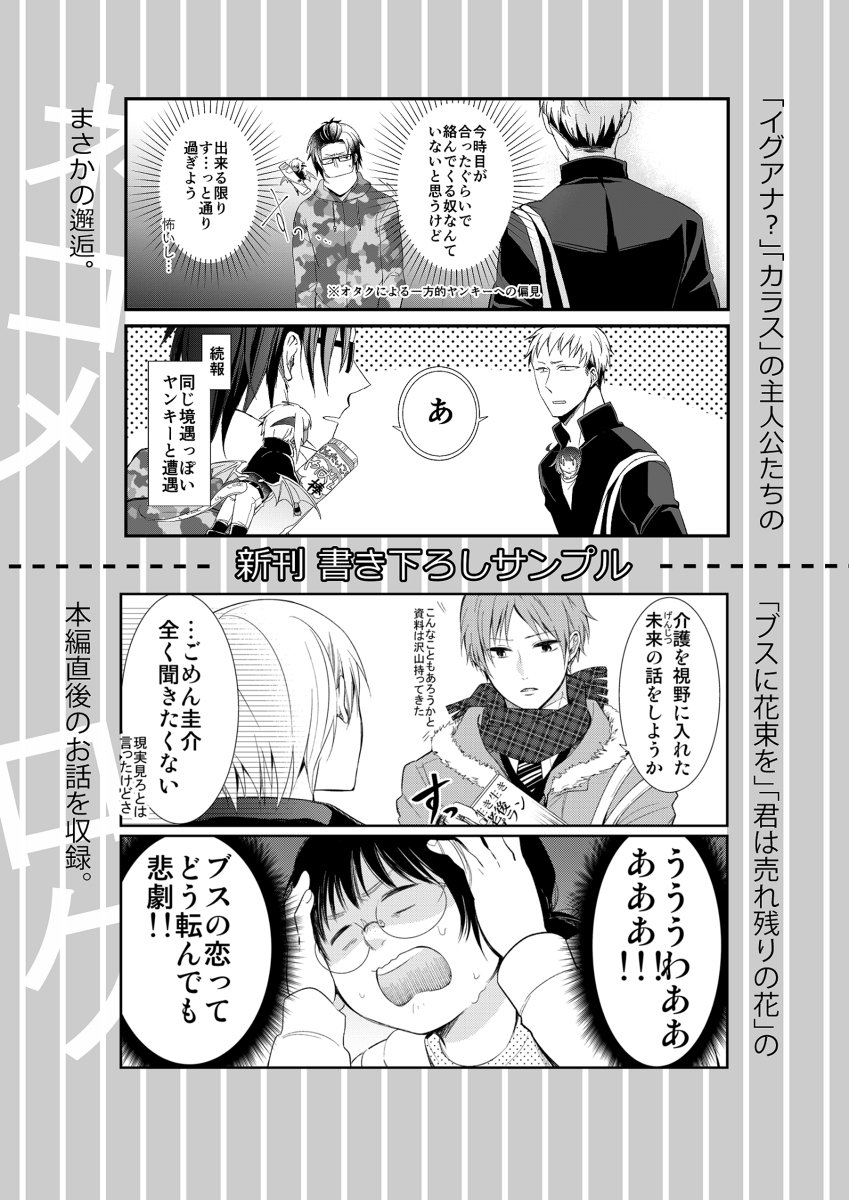 いよいよ明日はコミティアですね!緊張しています…!既存の卵・花シリーズに書き下ろしを加え持っていきますので是非遊びに来てください!(ネコメ) #COMITIA114 #コミティア114 #コミティア拡散祭