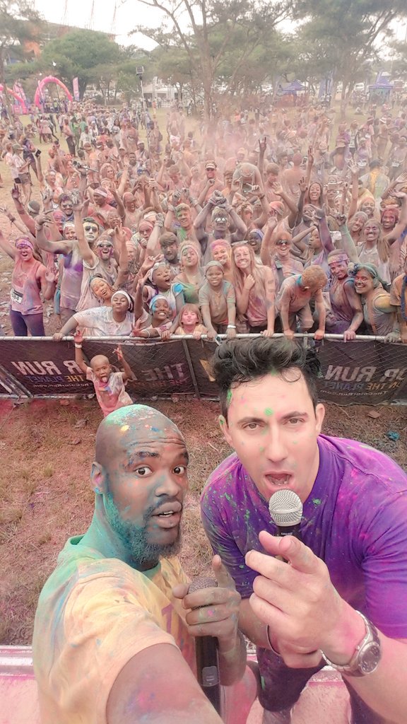 jacarandafm's tweet image. #Nelspruit it's been an absolute pleasure having you at the #CapitecColorRun @MartinBester @Mack_Thabiso