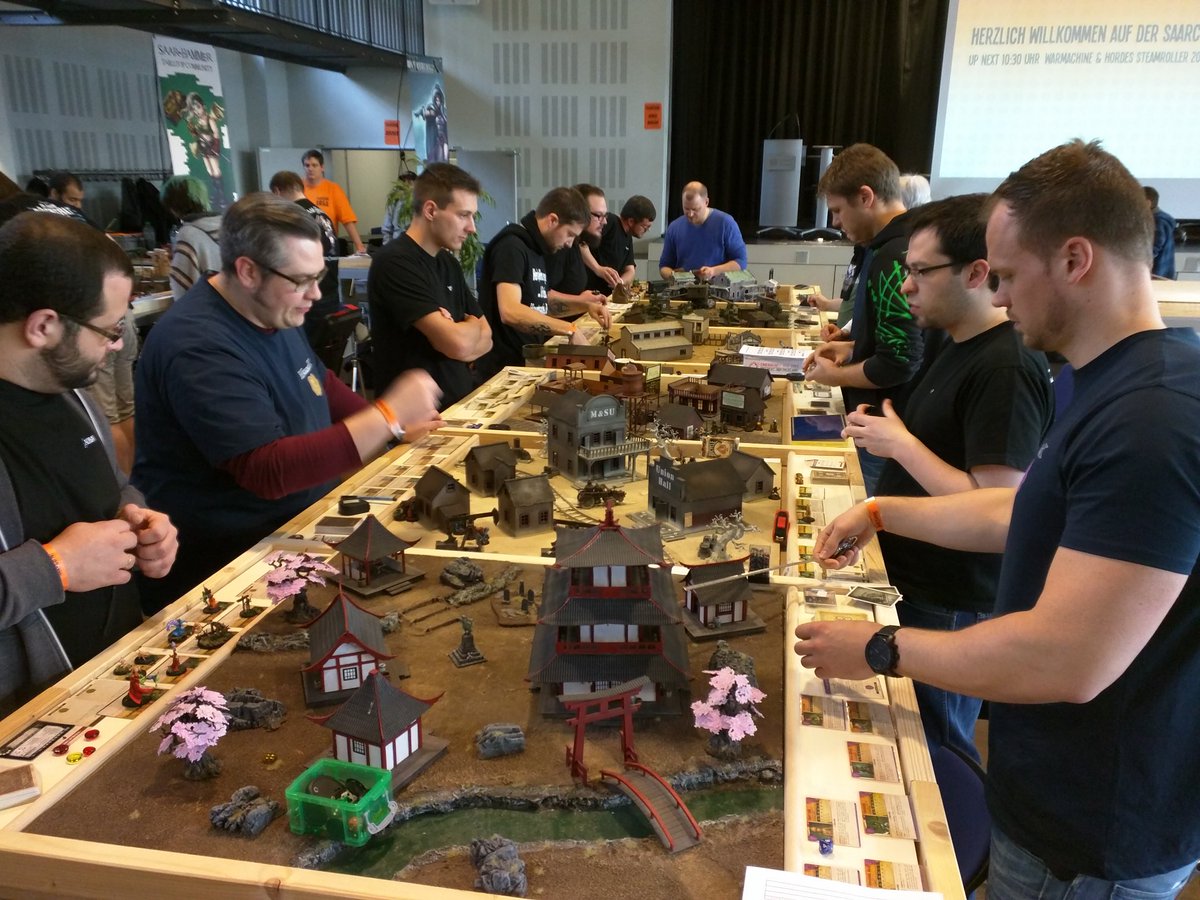 SaarHammer's tweet photo. #SaarCon 2015 
https://t.co/7ImbtPdbzk via @Twitch
#Malifaux #SaarHammer @WyrdGames @JustinLaloGibbs @ericjgames https://t.co/7B7NzNfeXI