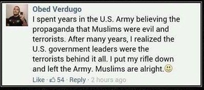 FarhanKVirk's tweet image. #MuslimsAreNotTerrorist  This is what a US Army Officer had to say after spending years in Iraq