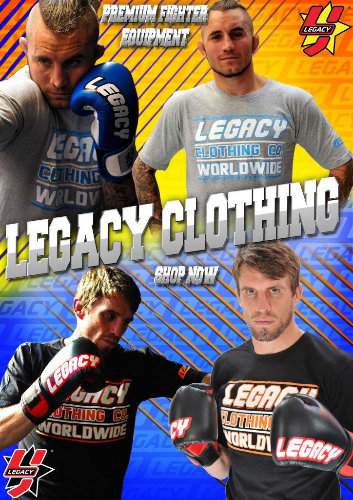 Legacywear's tweet photo. Good luck to @gavinsterritt &amp; @Stapes_50cal  fighting for the title tonight @BAMMA https://t.co/E4QiAIapLP