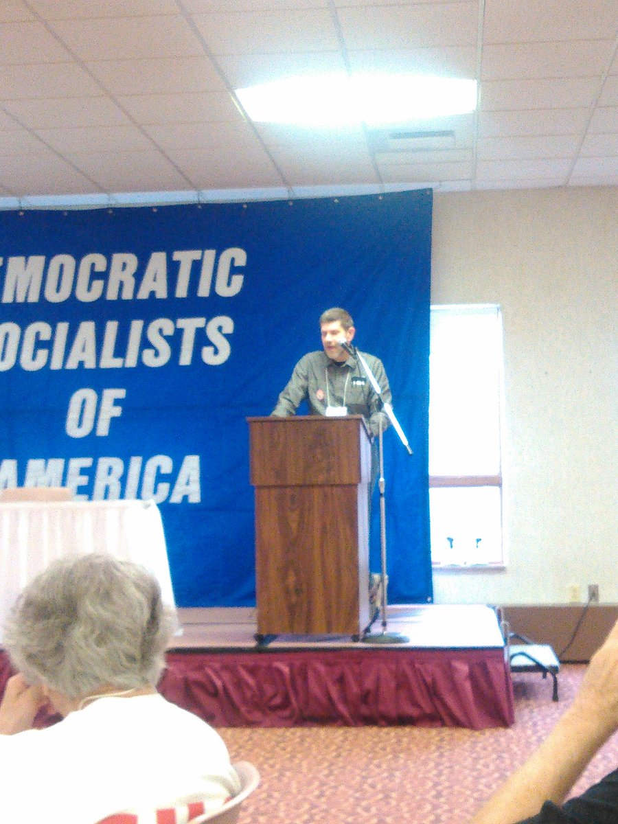 detroitdsa's tweet photo. Our chair, David Green, talking about electoral strategy #DSAcon15 https://t.co/rszZ7Odjeu