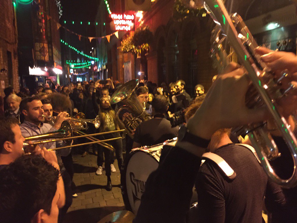 robbievitrano's tweet photo. Yes, when you stir up a #secondline in #Dublon @504Trav 's fro might be blocking your view cc @CollisionHQ https://t.co/nrhwLSxcpj