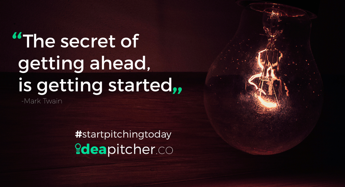 ideapitcher's tweet image. Having a #goodidea? What are you waiting for... #motivation #startpitchingtoday #gettingstarted #ideation