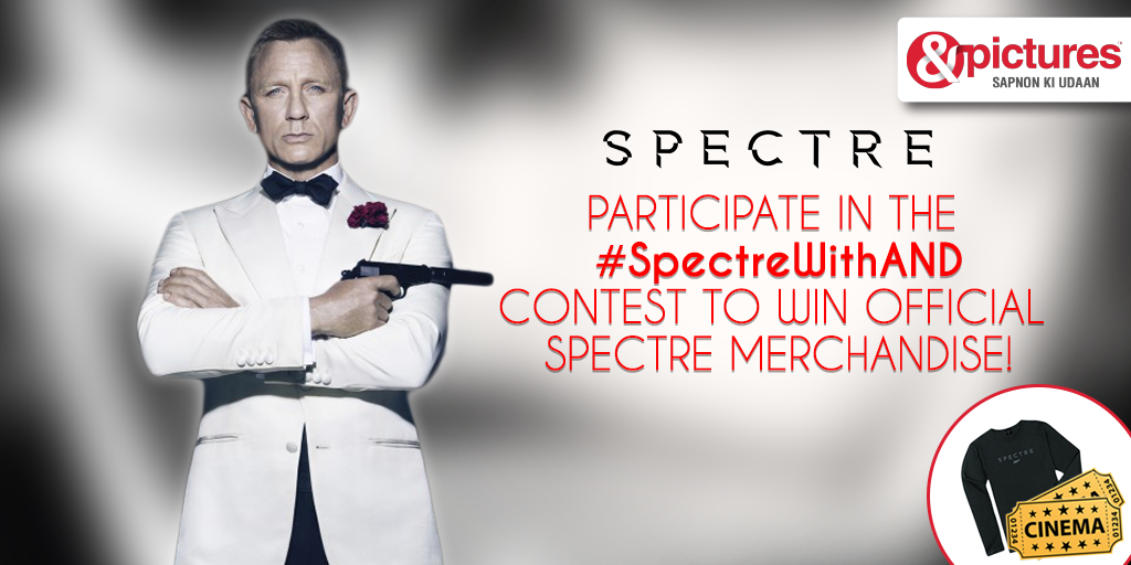 AndPicturesIN's tweet photo. Take part in our #SpectreWithAND contest &amp; win!
@ContestBoard @Contest_Hub @Contestmumbai https://t.co/SG5LlQwUaA