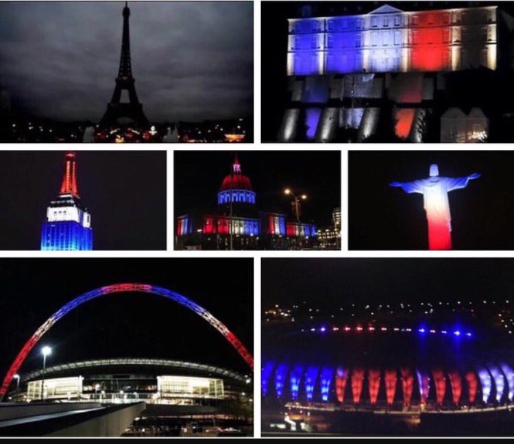 AC_says_'s tweet photo. When Paris goes dark, the world lights up 🇫🇷 https://t.co/9aA5QnnMoY