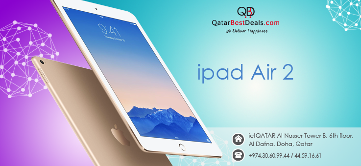 QatarBestDeals's tweet photo. Apple iPad Air 2 4G Starting from 1999 QR
https://t.co/RPTl4H26rv
#GEWQatar #agility2015 #entrepreneur #Marketing https://t.co/60YJeZqYo0