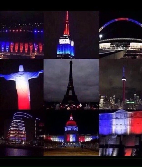 #TodosSomosParis #ParisAttacks #ToutSommesParis #Prayers4Paris mon coeur est avec la France ❤? https://t