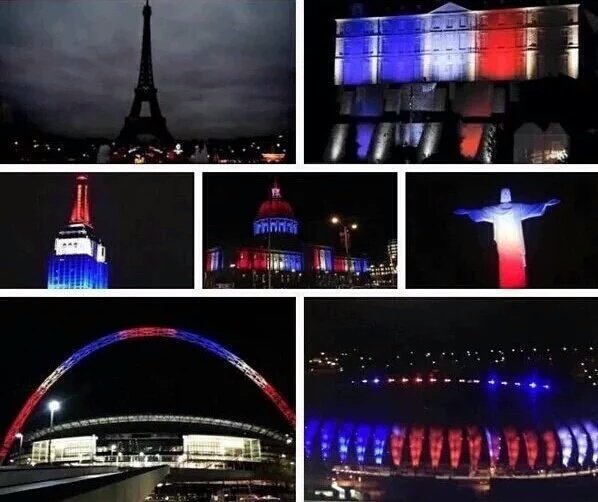 Le_Chapanas's tweet photo. Une image qui fait chaud aux coeurs, qui nous montre que nous ne sommes pas tout seul ! #ParisAttacks https://t.co/FjAdl20UE4