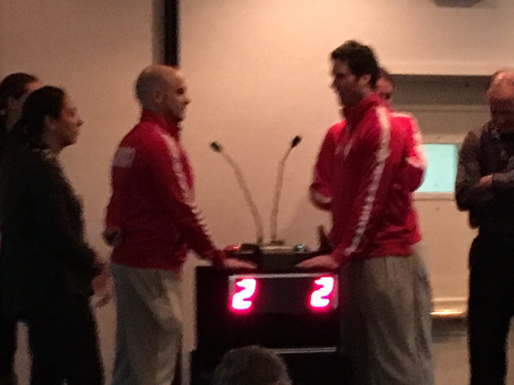 Thanks for coming out tonight to <a href="/SoftballCanada/">Softball Canada</a> 50th anniversary banquet.  @jeffellsworth19 <a href="/stevemullaley/">Steve Mullaley</a> .