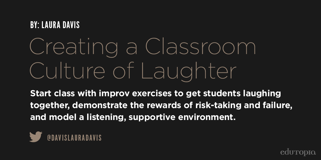 edutopia's tweet photo. A class that laughs together, stays together: https://t.co/FMrRVCP65O. #LOL https://t.co/T8sdtthE76