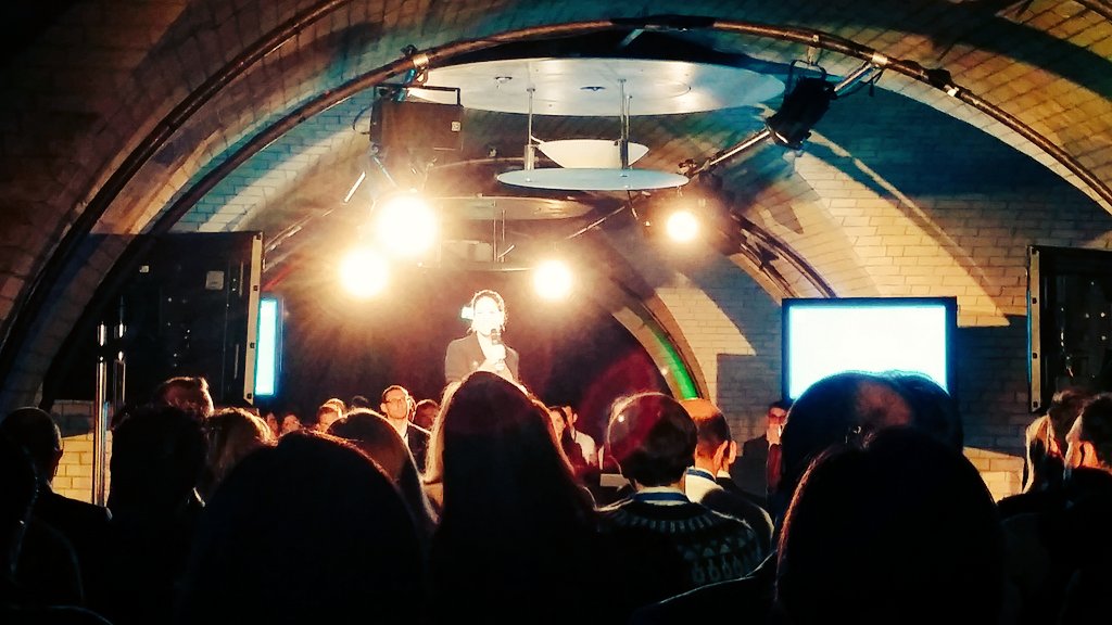 LiadRubin's tweet photo. .@JuliaSanchezIE kicks off the #ieweekenduk event. Great venue! https://t.co/3RgXYupqqP