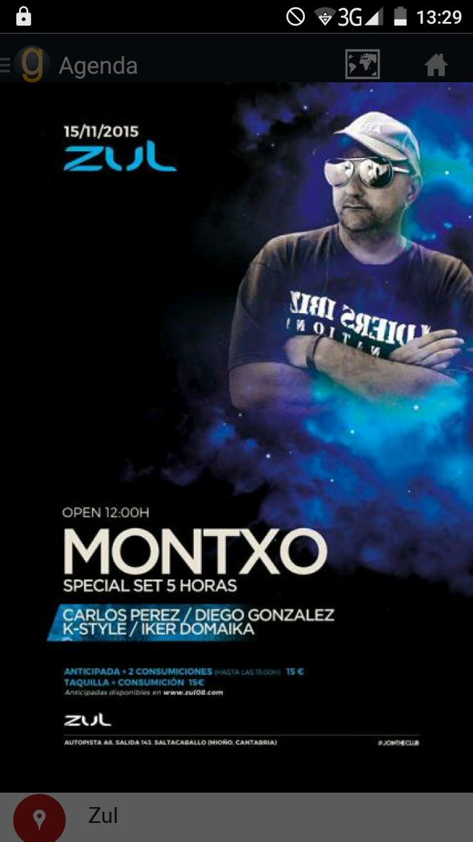 gauapp's tweet photo. Sorteo EXPRESS de 1 entrada para las 5h de @DjMontxoo en @ZUL08OFFICIAL! RT y síguenos! https://t.co/fx8MW00QOb