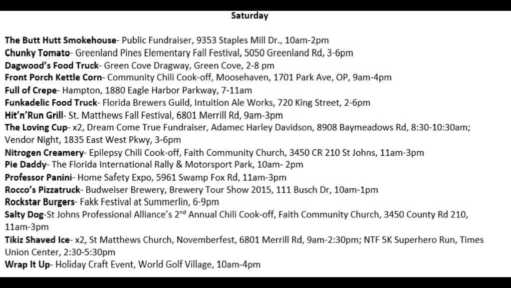 #saturday #foodtruck