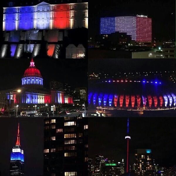 caitlinbreslinn's tweet photo. "When the city of light goes dark, the rest of the world lights up for them"

#PrayForParis #WeStandWithParis https://t.co/TymLAujtqB