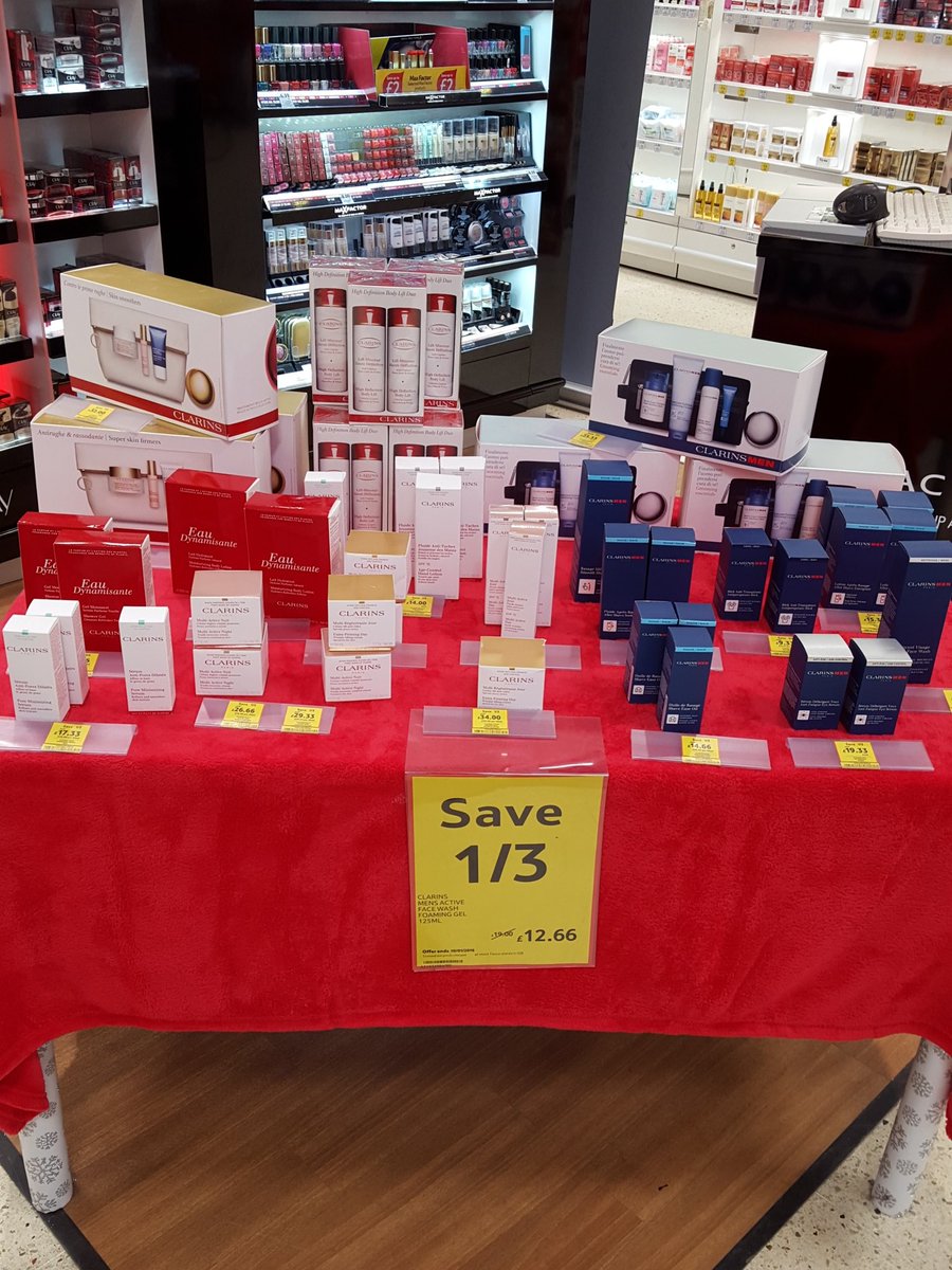 CornsJacqui's tweet photo. Come to tesco dudley where u can save 1/3 on our clarins skin care 😊 @BeautyWrldSkool @lisarowe28 https://t.co/nn32uqa4kJ