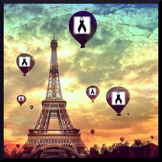 Hoy con todos los familiares de las víctimas de París. Que D.E.P.