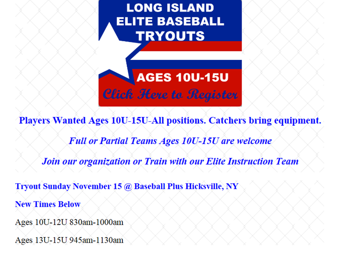 Tryouts this weekend <a href="/Baseballplus/">frank ditondo</a>