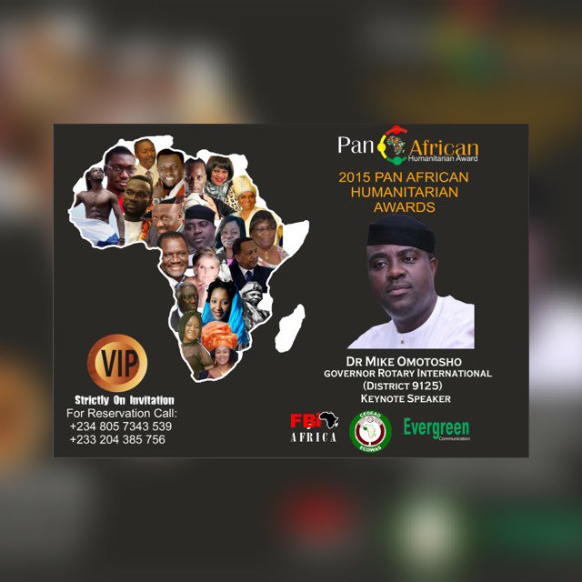 ERICIGBAN's tweet photo. Dr. Mike Omotosho will today deliver a Keynote Address at the Pan African Humanitarian Awards in Accra, Ghana https://t.co/L5Ej99iFj9