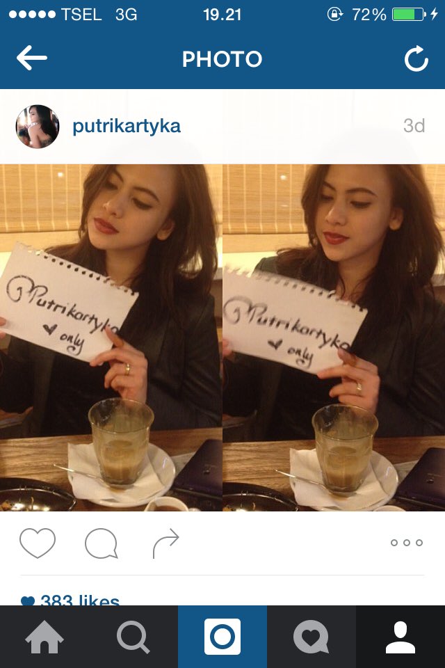 putrikartyka's tweet photo. Skrg lagi 'agak' rajin main ig nih. Buat yang rindu sama aku *ceilaaaah kayak ada aja* di follow yaaaaa 😜 https://t.co/Y5bQTx2jtr