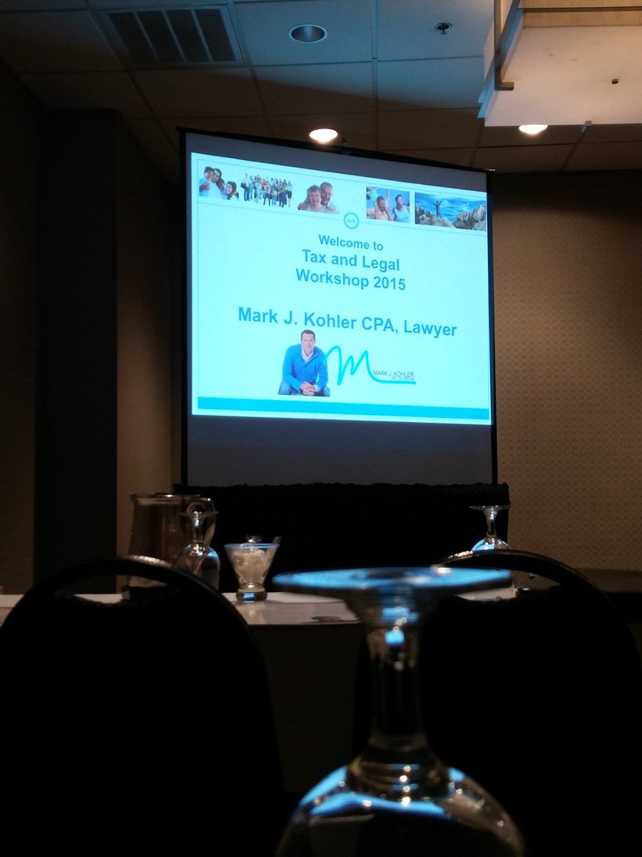 Tax and legal workshop with <a href="/markkohler/">Mark J. Kohler</a>
