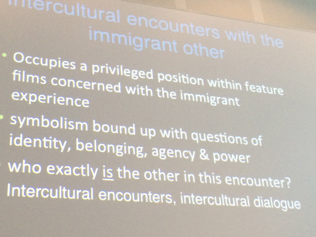 Keynote #ecrea William Higbee Intercultural encounters &amp; ethics of hospitality in European film