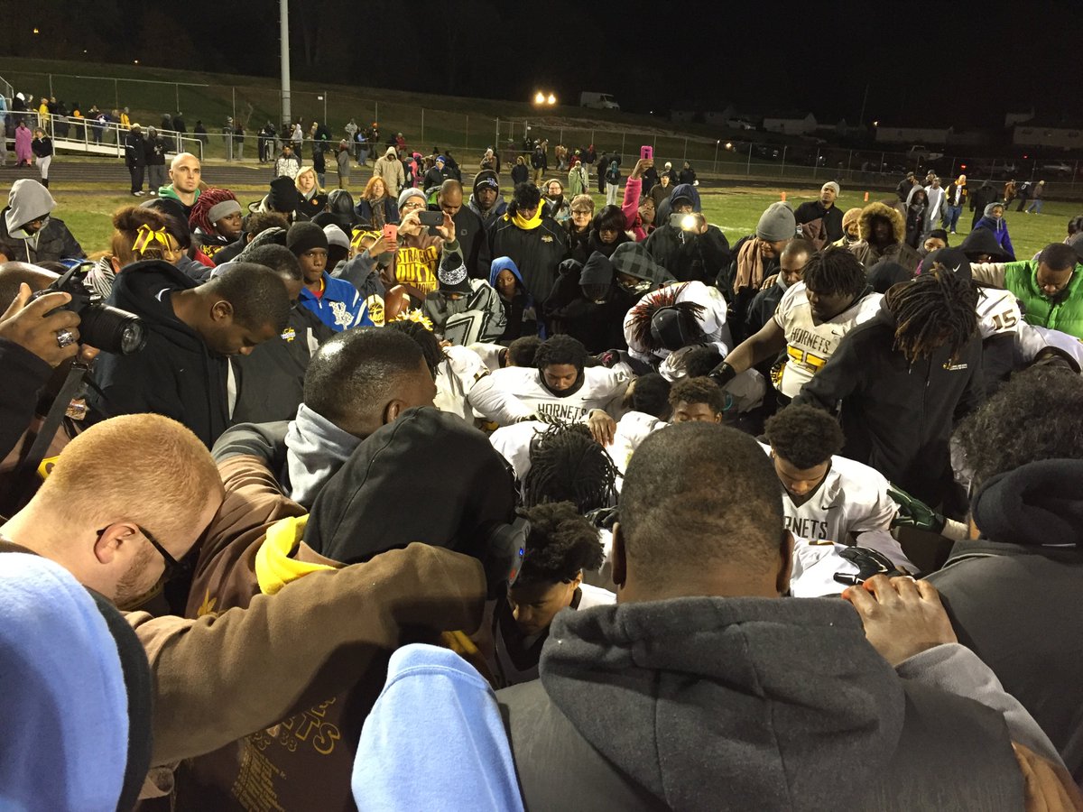 CSUSAhq's tweet photo. The #TCHowe Hornets are Regional Champions! Howe beat Scecina 26-7 last night. #HSFootball #Indy #Football https://t.co/TkrIkpIfTg