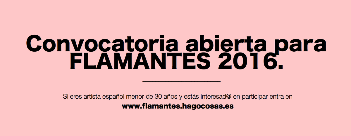 HC_HAGOCOSAS's tweet photo. ÚLTIMO DÍA! HOY HASTA LAS 00:00 @flamantes_librode artistas 2016 https://t.co/AHc8YF0AY1   @BBAACuenca https://t.co/ELu6WBSGED
