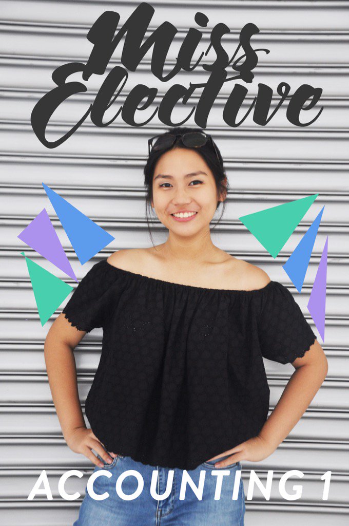 ElectiveFair's tweet photo. Presenting the Ms. Elective Muses:

LORIANNE GOH &amp; ERIKA MAXIMO
FOR ACCOUNTING 1&amp;2

#CITYL16THS https://t.co/gotqWvUmrK