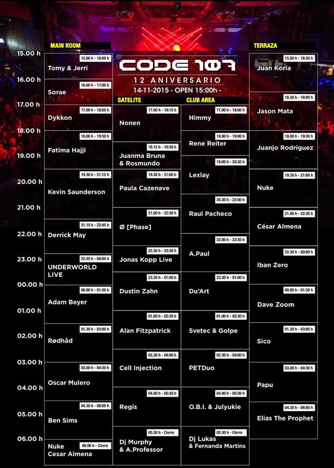 oscarmulero's tweet photo. Today 14/11, Oscar Mulero / #CODE107 - @fabrikdiscoteca #Techno #Madrid https://t.co/jjWnpfRZKn