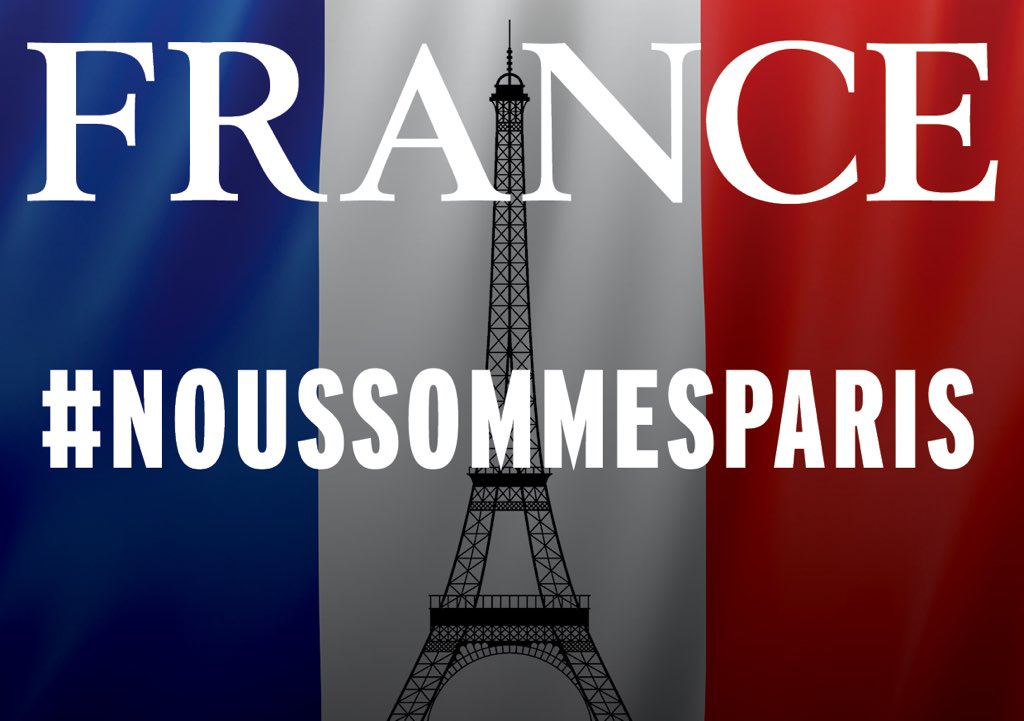 We stand In solidarity with our French friends and colleagues #ViveLaFrance #ParisAttacks #NousSommesParis