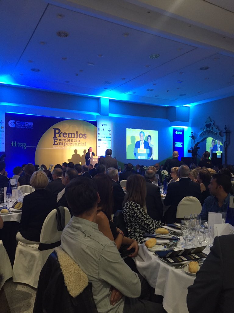 En la gala de los premios de Excelencia Empresarial