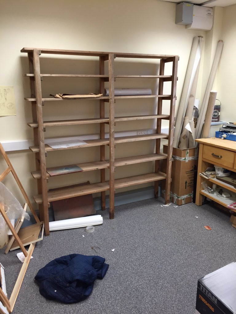 <a href="/m_mccullagh/">Michelle McCullagh</a> 's empty studio storeroom - pictures on their way 2London 4 #BeyondRacing  @8dukestreet 17 Nov #MustSee