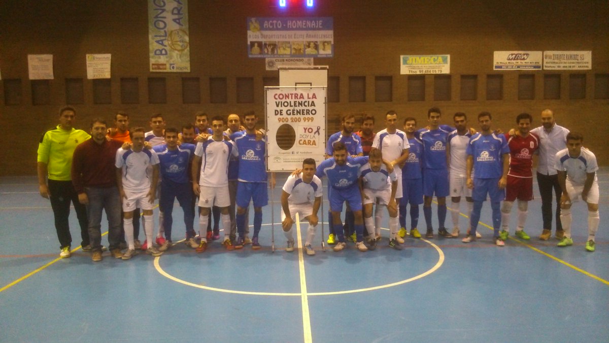 <a href="/cdpoligononorte/">poligononortearahal</a> y @Procavifutsal, dos equipos en contra de la Violencia de Género.