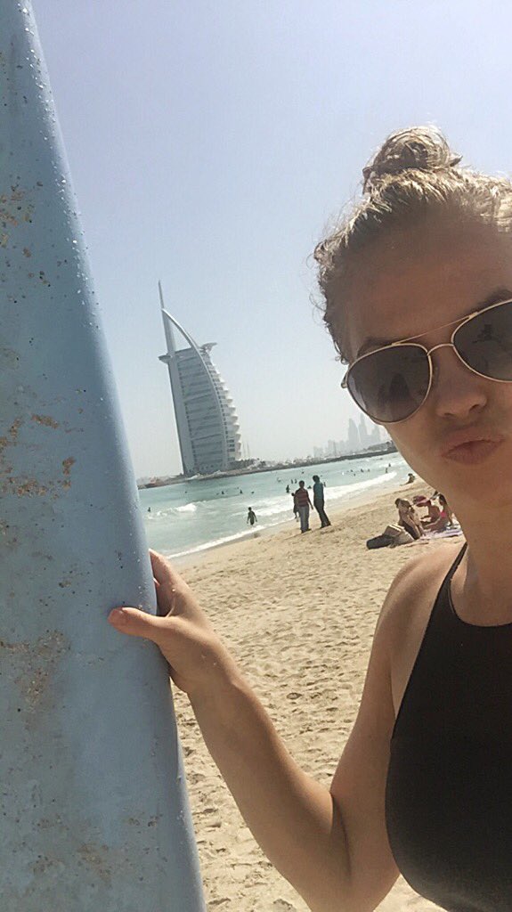 Hayleyjm23's tweet image. Tried surfing! More like belly flops and nose diving 😂
#needlessons #dubai #beach #activeday