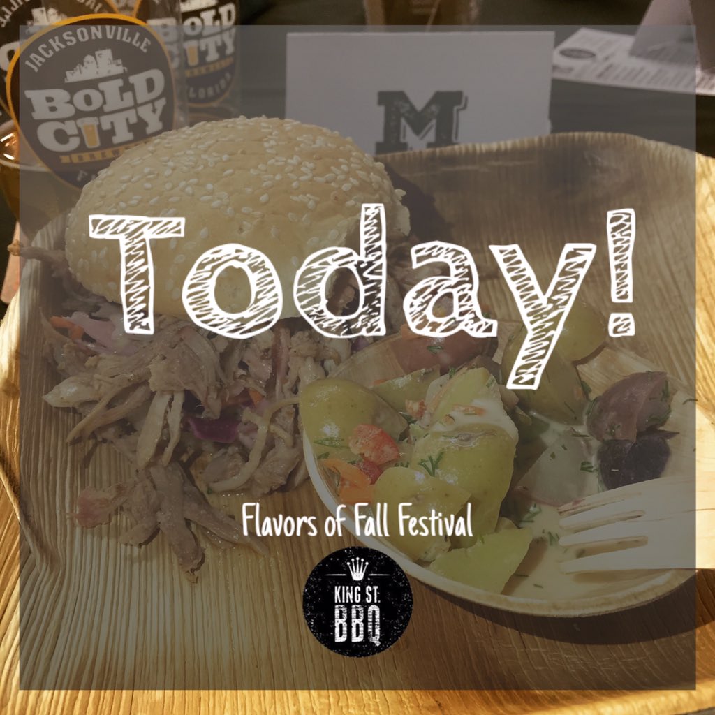 Tonight is the night #Jacksonville! Our Flavors of Fall Festival at <a href="/boldcitybrewery/">Bold City Brewery</a> 7 pm! 🍂 kingstbbq.com