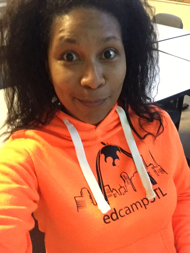 <a href="/cmcgee200/">Dr. Chris R McGee</a> here at #EdCampSIL rocking the orange hoodie!!! #EdCampStl