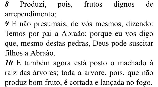 Mateus 3:8