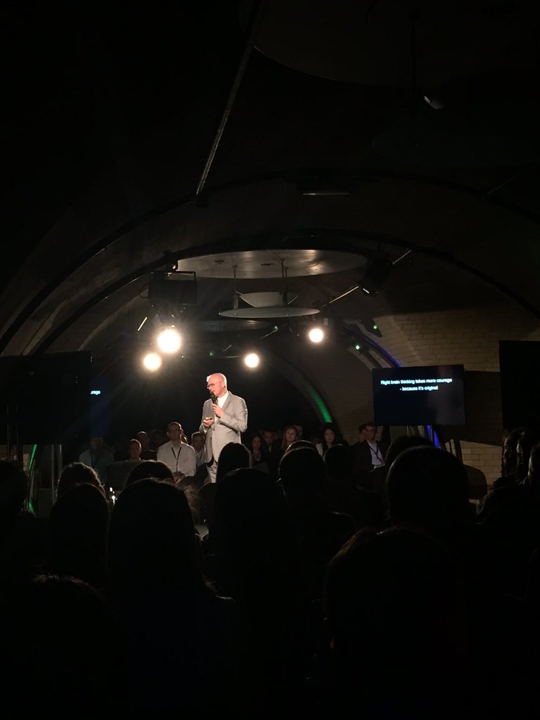 LauStrazza's tweet photo. New ideas come from Revolutionary, Right Brain & Disruptive thinking. Lets take more risks! #IEWeekendUK #ForeverIE https://t.co/do8exvQ4B8