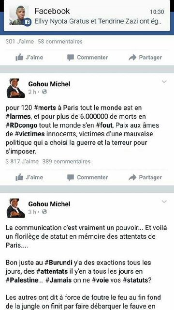 Kevmerjon3's tweet image. Je compatie avec les francais tout en confirmant les dires de Gohou, il dit vrai....Ca finira un jour #RDCmonpays#