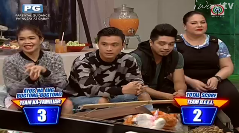 May 2 points na ang Team DEEL at 3 points ang Team Ka-Familiar. Makahabol pa kaya ang Team DEEL? #CPWelcomesLuis