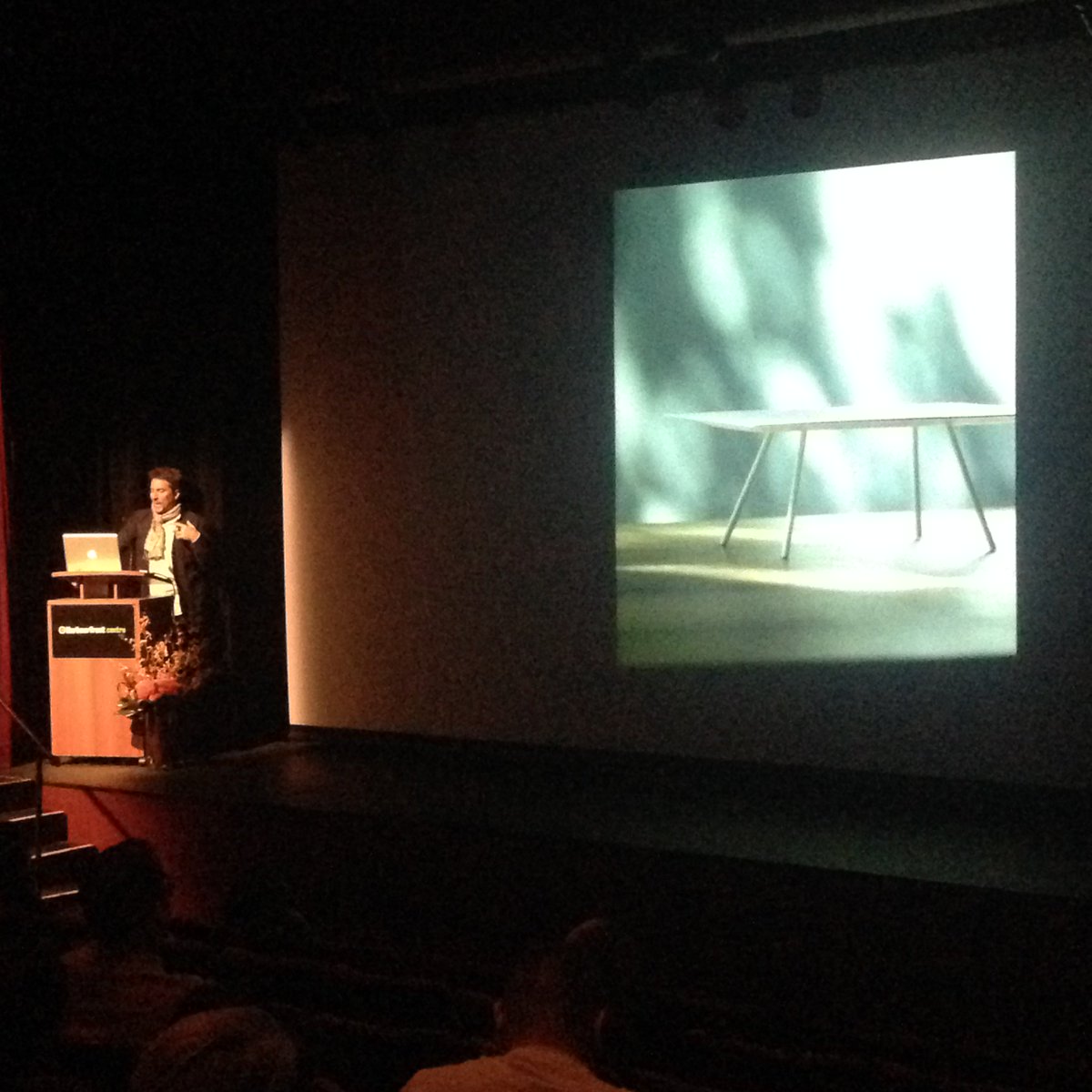 HarbourfrontTO's tweet photo. First speaker: Scot Laughton, head of the new #industrialdesign program at Sheridan celebrated designer. #MakingTO https://t.co/21N5uO5SVS